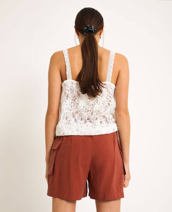 Top en dentelle blanc - Pimkie