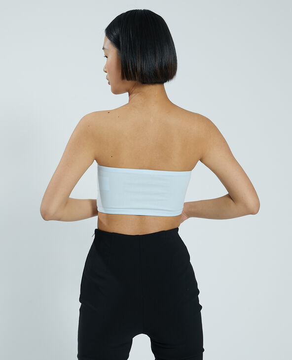 Brassière bandeau bleu clair - Pimkie