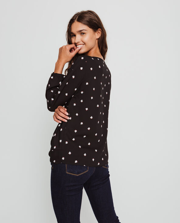 Blouse imprimée noir - Pimkie