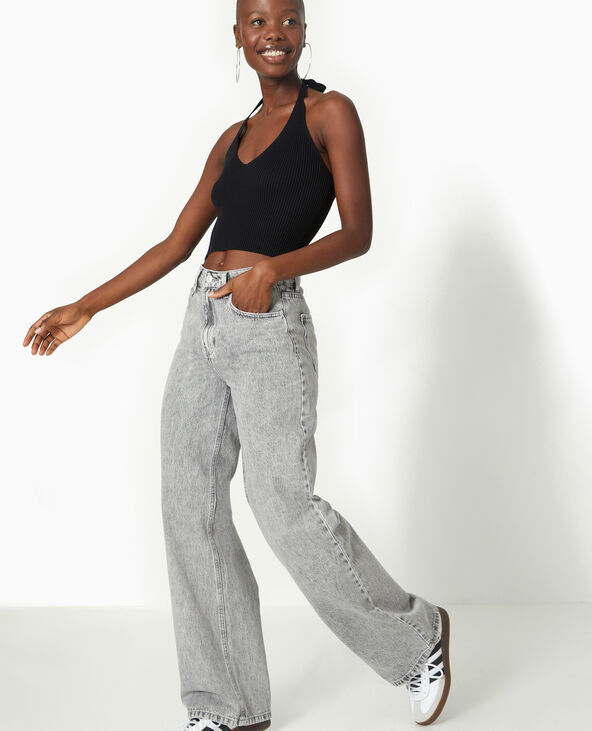 Jean wide loose gris clair - Pimkie