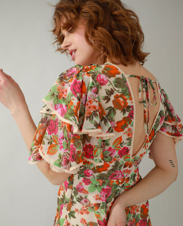 Combinaison fleurie rose clair - Pimkie