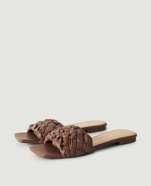 Mules tressées marron - Pimkie