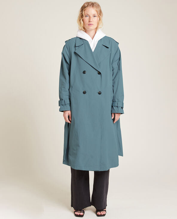 Trench long vert foncé - Pimkie