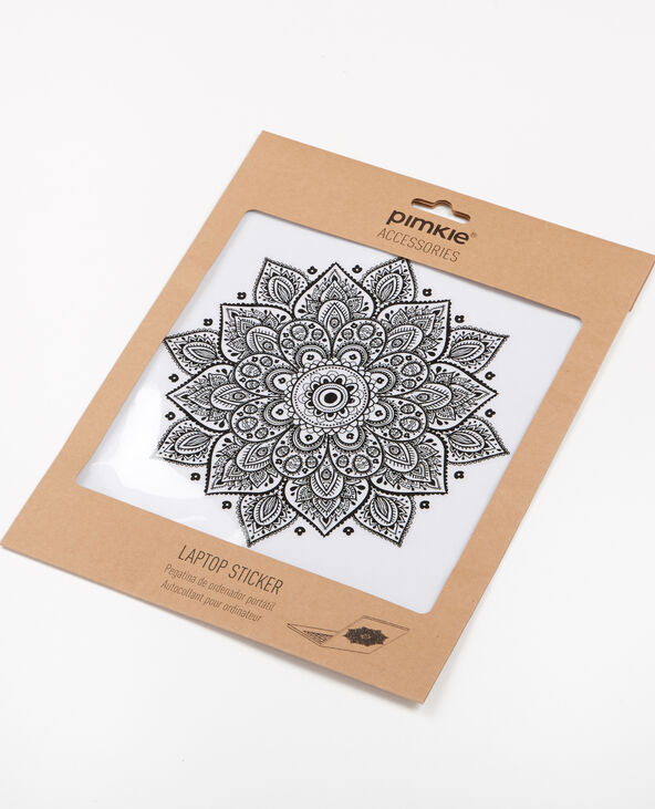 Sticker mandala pour ordinateur noir - Pimkie