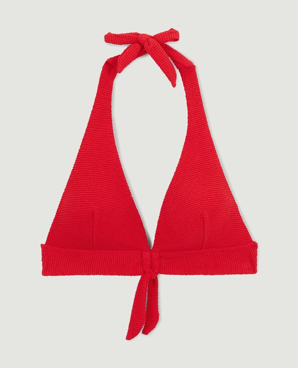 Haut de maillot triangle foulard rouge - Pimkie