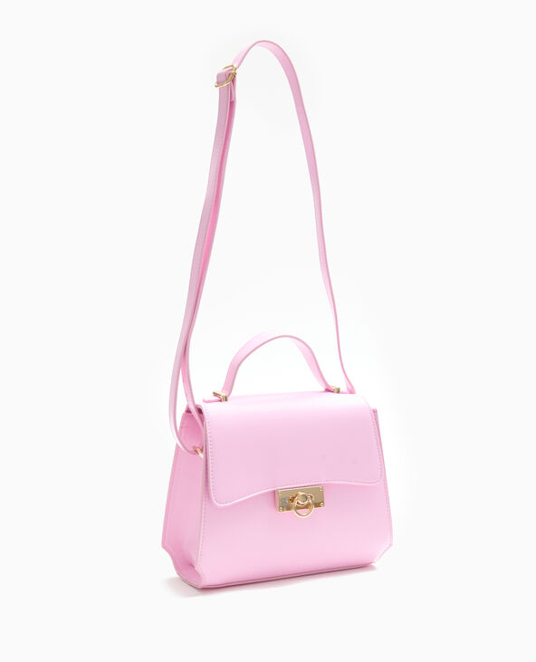Sac boxy avec poignée et bandoulière Rose poudré - Pimkie