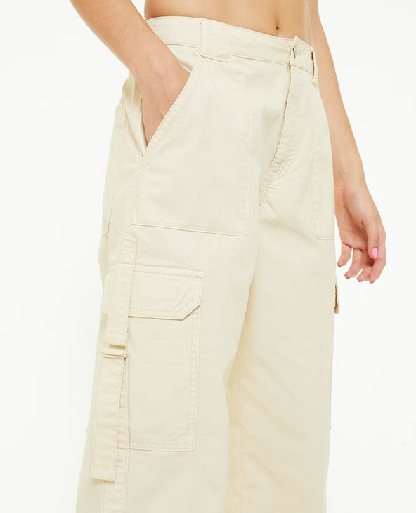 Pantalon cargo avec sangles sable - Pimkie