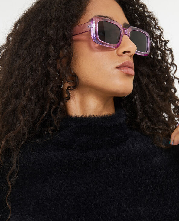 Pull cropped en maille fluffy et poilue noir - Pimkie