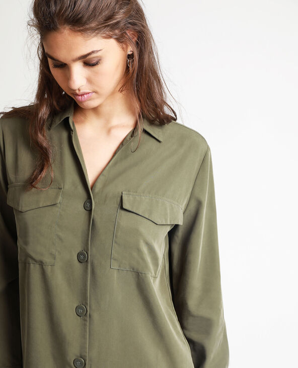 Chemise carrée taupe - Pimkie