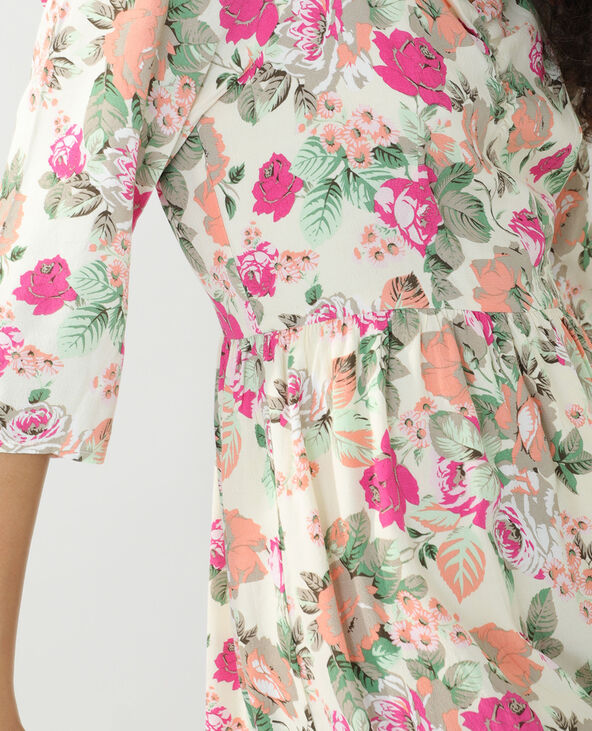 Robe fleurie jaune - Pimkie