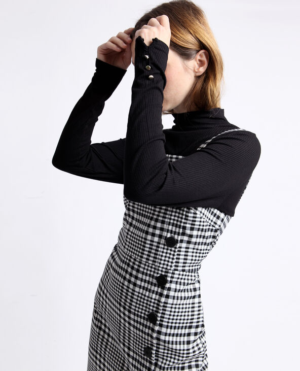 Robe vichy noir - Pimkie