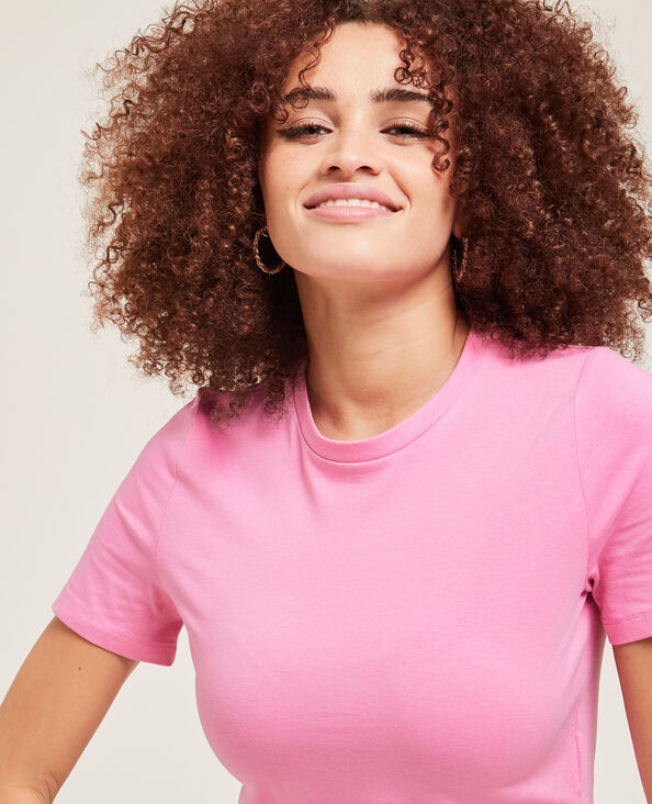 T-shirt cropped rose - Pimkie