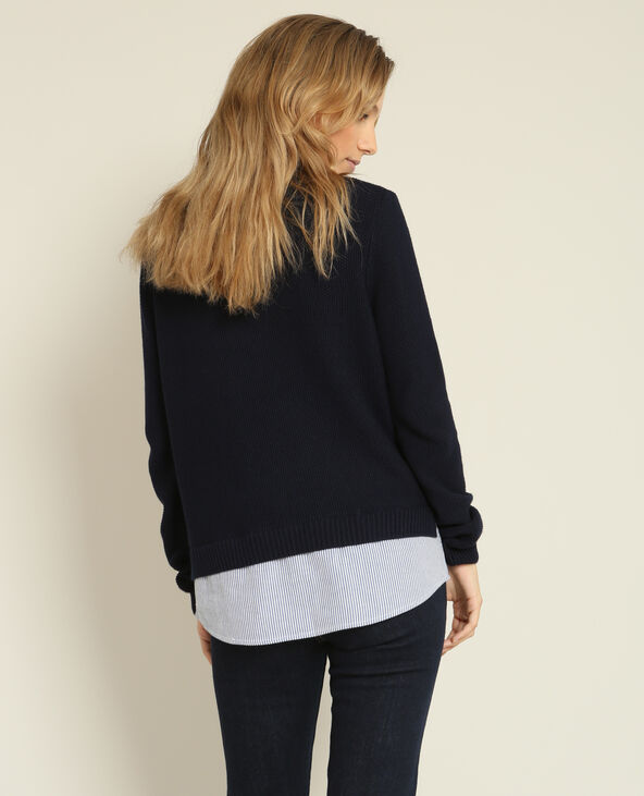 Pull avec chemise intégrée shop