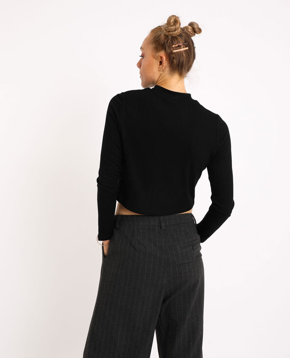 Cropped top noir - Pimkie