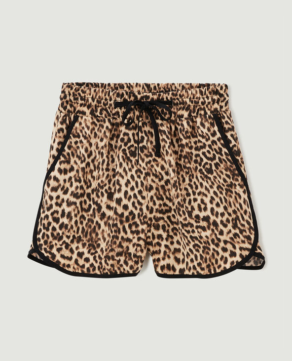 Short en tissu fluide motif léopard noir - Pimkie
