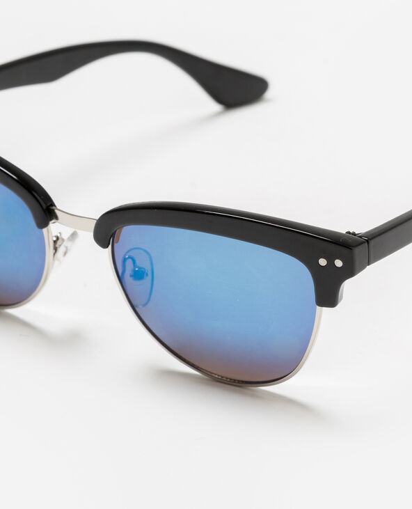 Lunettes de soleil effet miroir noir - Pimkie
