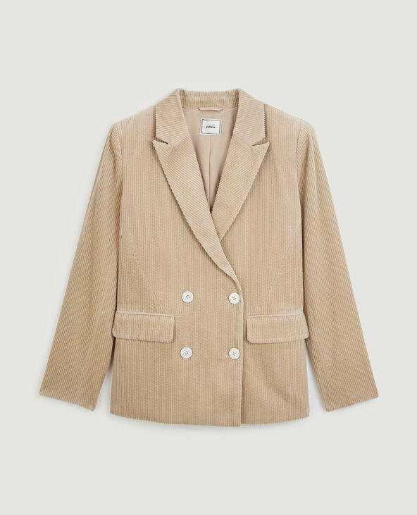 Veste blazer en velours c tel