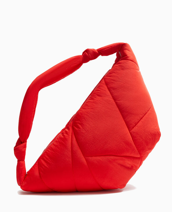 Grand sac en matière matelassée rouge - Pimkie