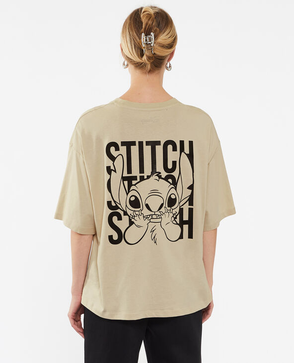 T-shirt oversize Stitch beige - Pimkie