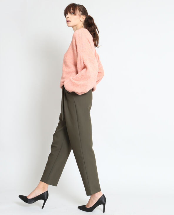 Pull à manches bouffantes rose - Pimkie