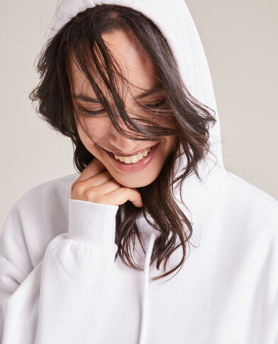 Sweat capuche blanc - Pimkie