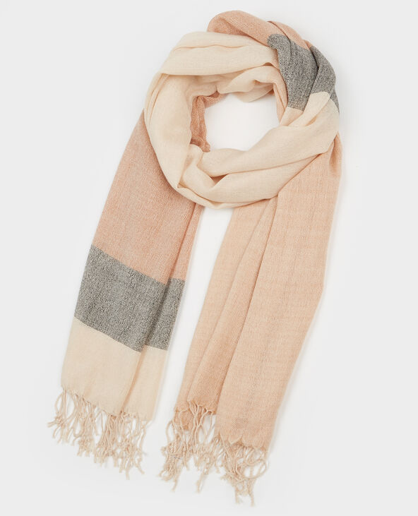 Echarpe fine multicolore camel - Pimkie