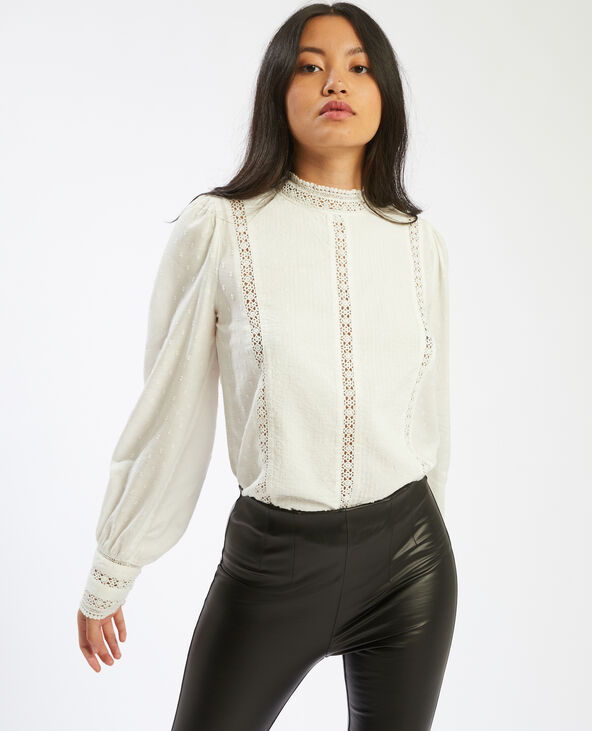 Blouse victorienne plumetis
