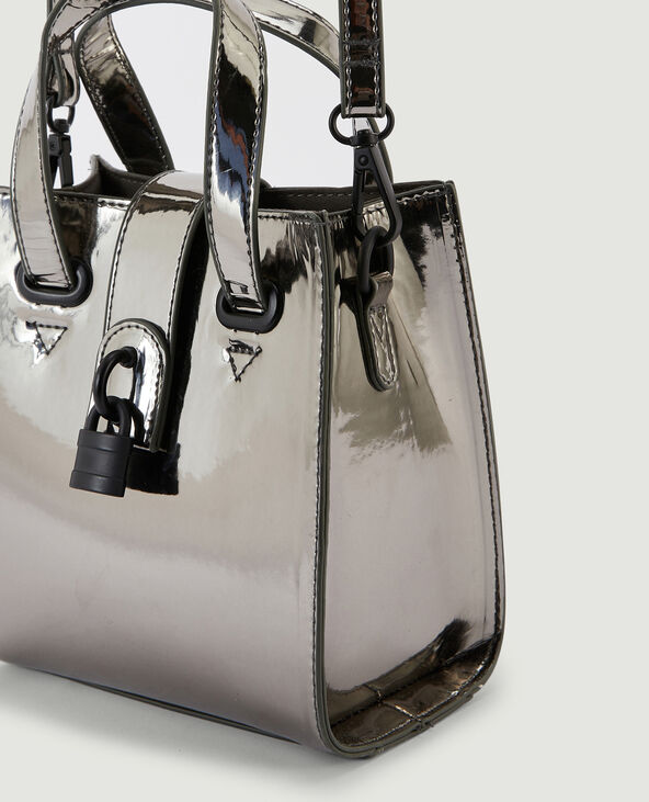 Sac boxy avec petit cadenas gris foncé - Pimkie