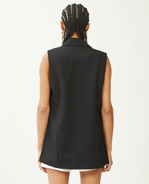 Veste blazer sans manche noir - Pimkie