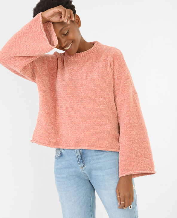 Pull manche top évasée