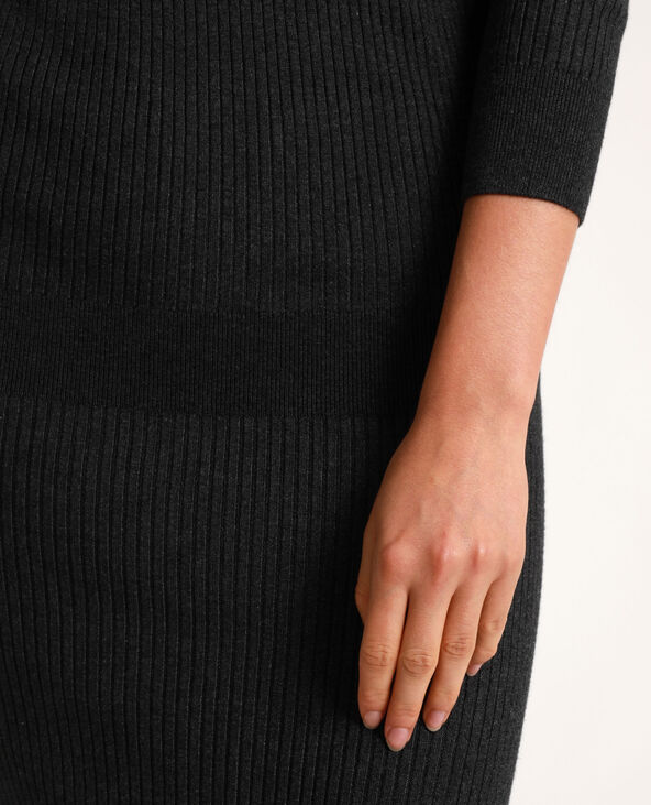 Robe pull longue noir - Pimkie