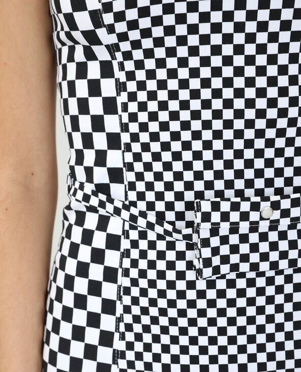 Robe damier noir - Pimkie