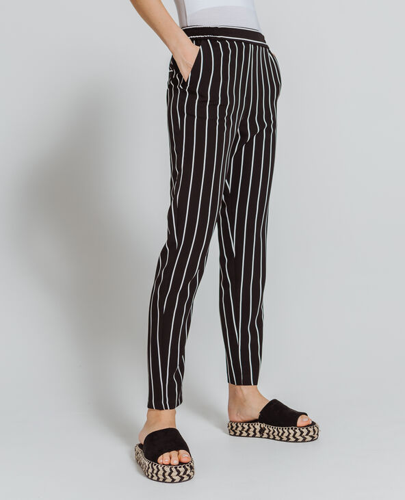 Pantalon raye fluide outlet