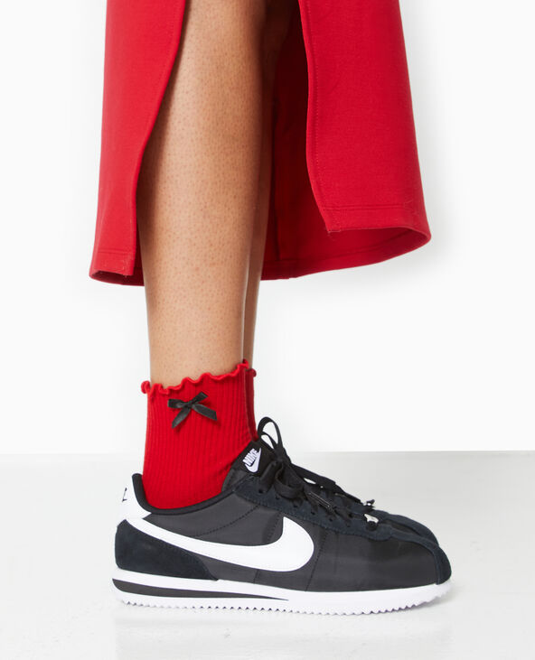 Lot de 2 paires de chaussettes avec nœuds rouge - Pimkie