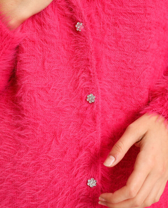 Robe gilet à poils rose - Pimkie