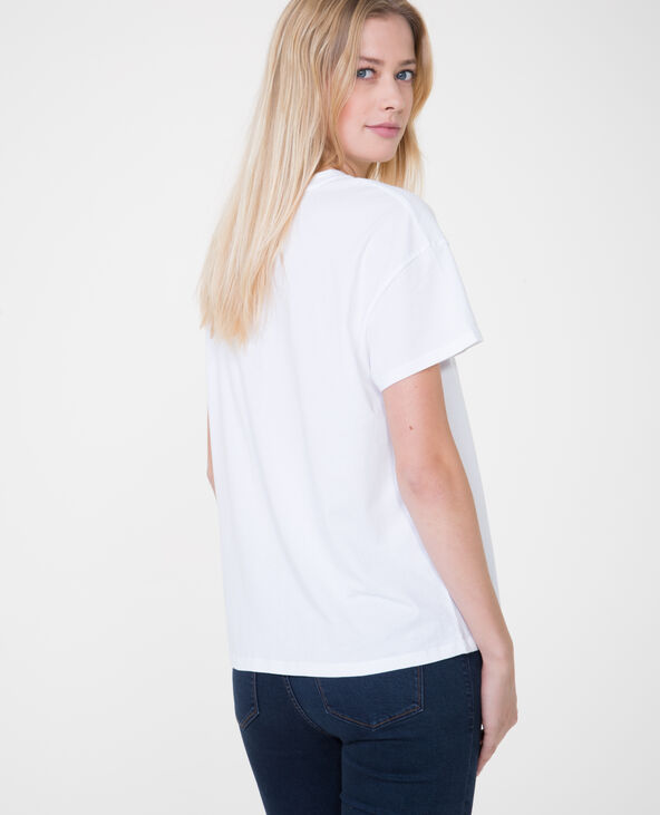 T-shirt imprimé blanc - Pimkie