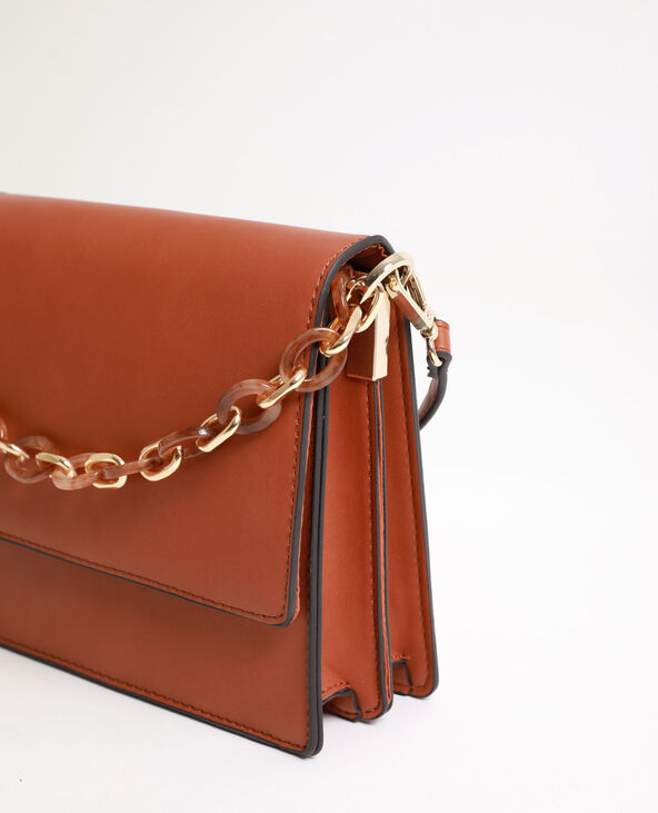 Petit sac avec anse en écailles camel - Pimkie
