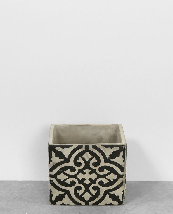 Pot en carreaux de ciment noir - Pimkie