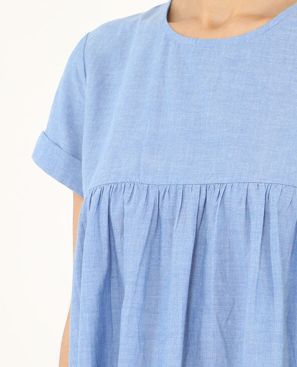Robe babydoll bleu - Pimkie