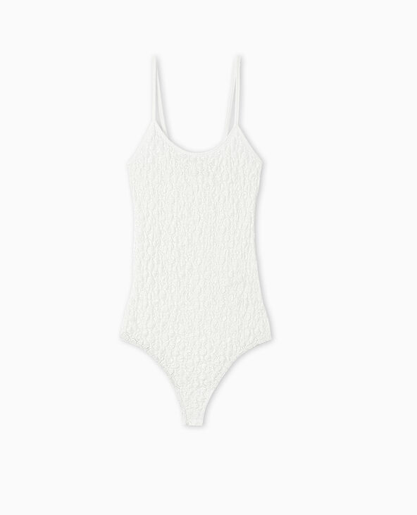 Body en dentelle stretch blanc - Pimkie