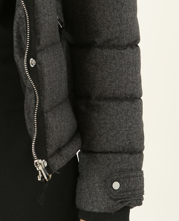 Doudoune à capuche gris chiné - Pimkie