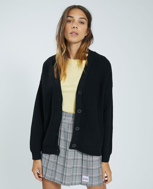 Gilet en maille noir deals