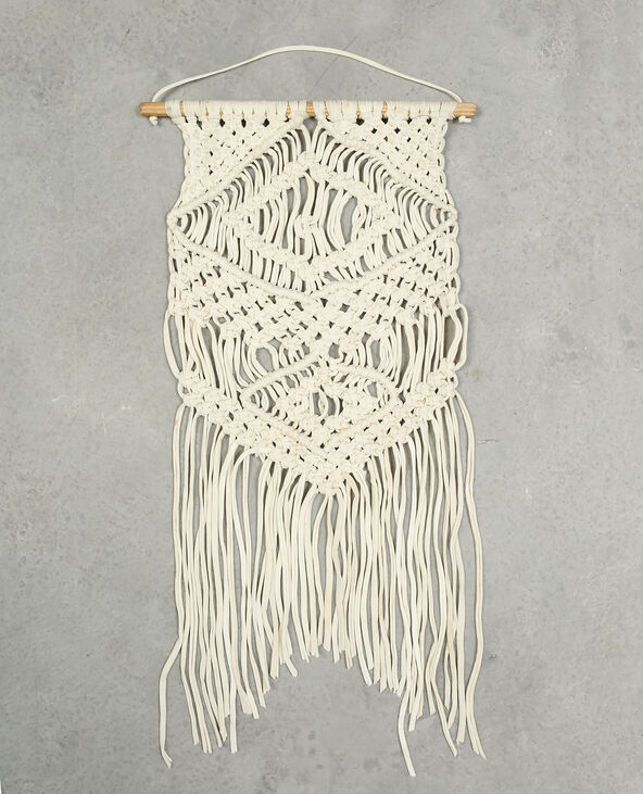 Suspension macramé blanc - Pimkie