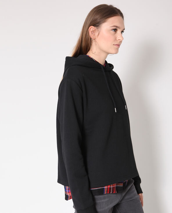 Sweat à capuche noir - Pimkie