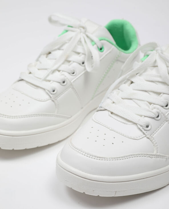 Baskets à lacets blanc - Pimkie