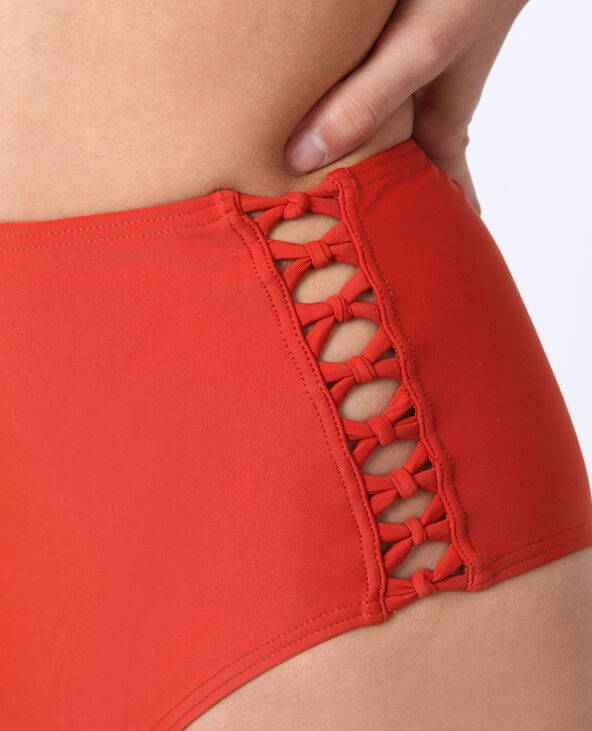 Bas de bikini taille haute marron - Pimkie