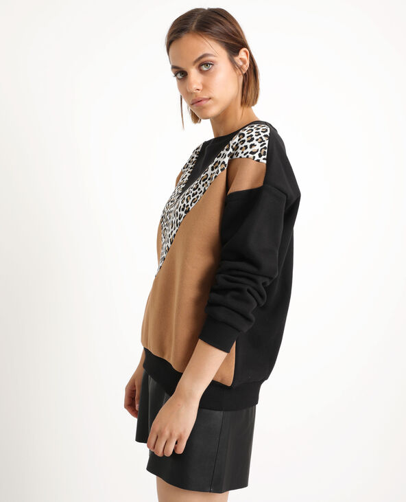 Sweat à motifs noir - Pimkie