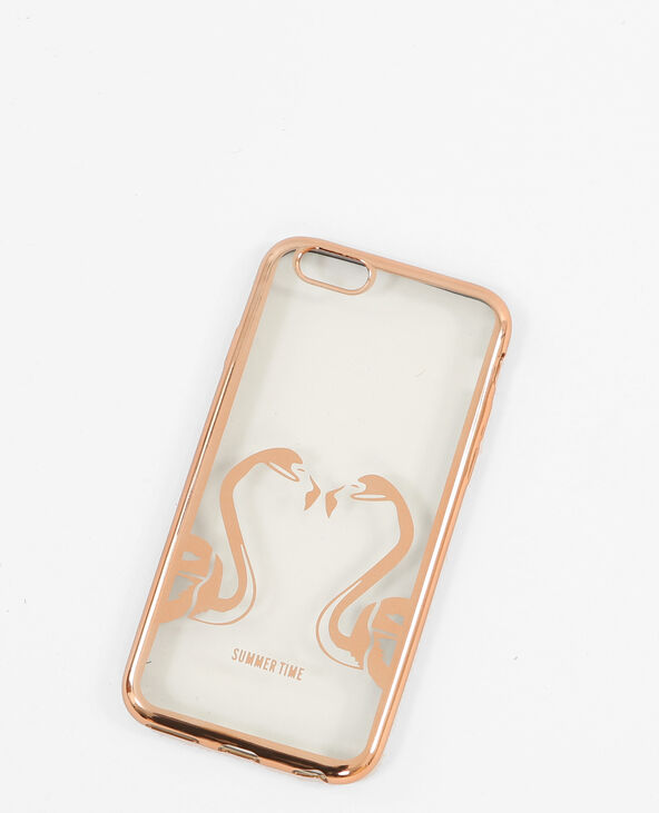 Coque compatible iPhone cuivré - Pimkie
