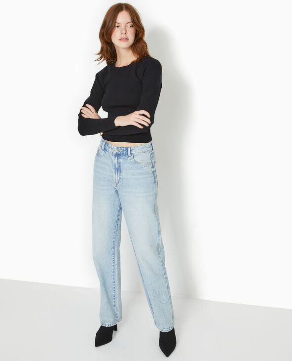 Pull fin avec dos-nu noir - Pimkie