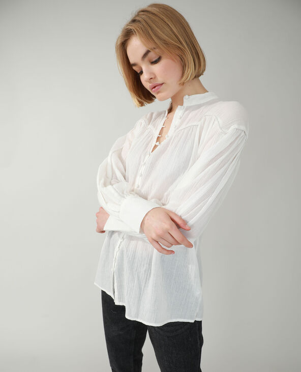 Robe chemise blanc - Pimkie